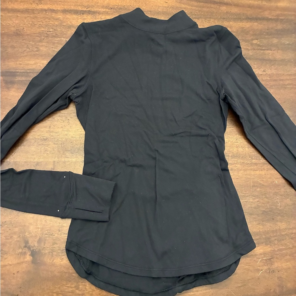 Lululemon Rulu Running Mockneck Long-Sleeve Shirt Women’s 0 Black